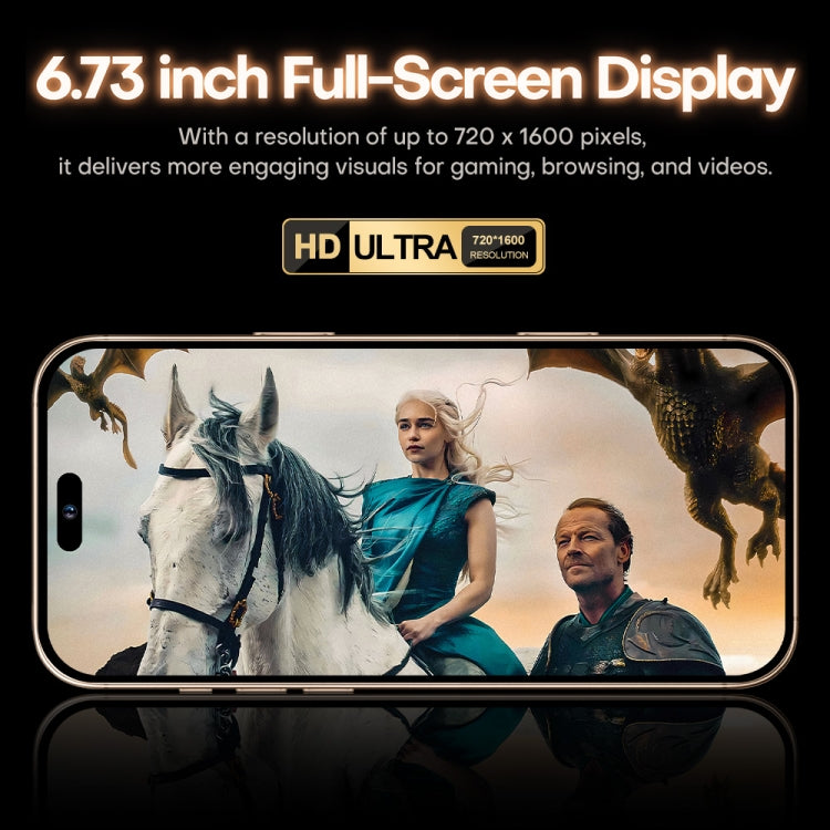 i16 Pro Max / A08, 3GB+32GB, 6.73 inch Screen, Face Identification, Android 8.1 MTK6753 Octa Core, Network: 3G, Dual SIM, AU Plug (White)