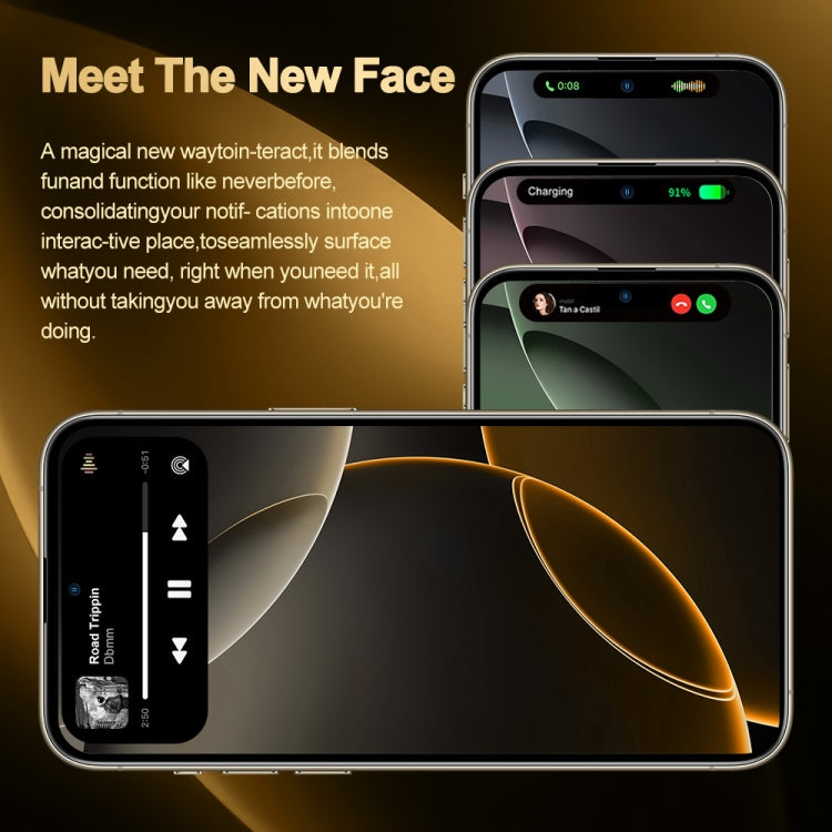 i16 Pro Max / Q5, 2GB+16GB, 6.5 inch Screen, Face Identification, Android 8.1 MTK6580P Quad Core, Network: 3G, Dual SIM, EU Plug (Black)
