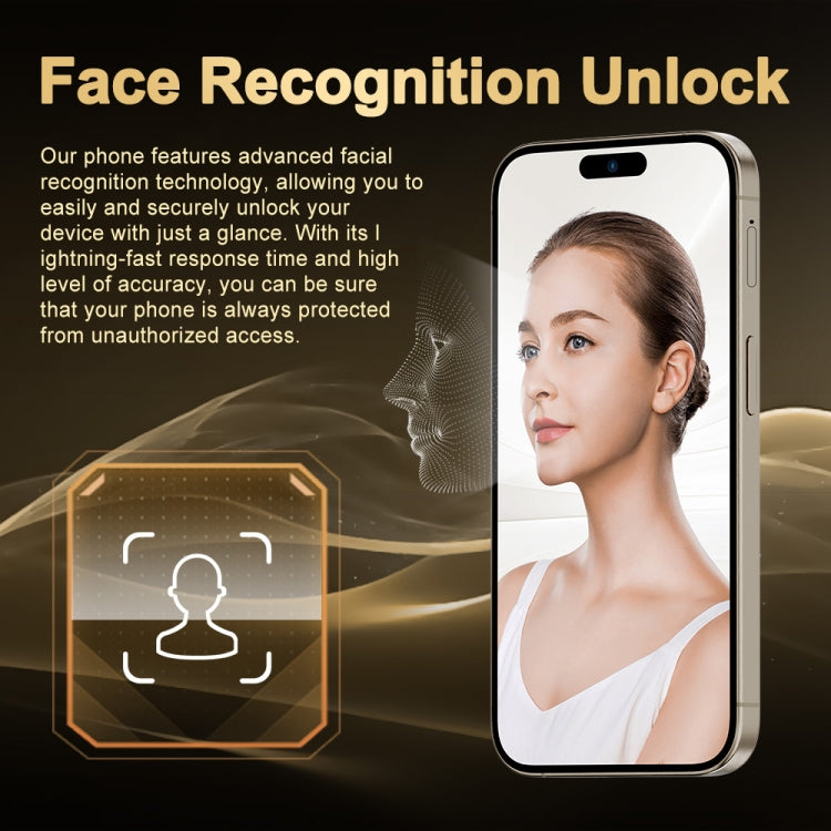 i16 Pro Max / Q5, 2GB+16GB, 6.5 inch Screen, Face Identification, Android 8.1 MTK6580P Quad Core, Network: 3G, Dual SIM, UK Plug (Black)