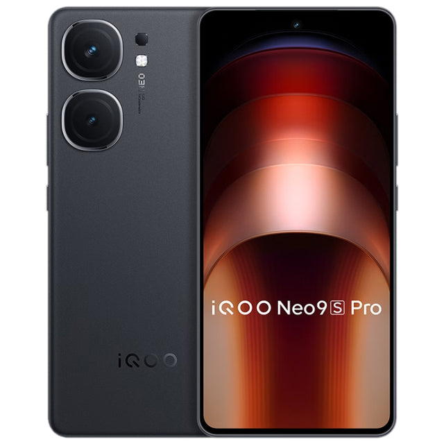 vivo iQOO Neo9S Pro, Dual Back Cameras, 12GB+256GB, Face ID / Fingerprint Identification, 6.78 inch Android 14 OriginOS 4 Dimensity 9300+ Octa Core, OTG, NFC, Network: 5G, Support Google Play (Black)