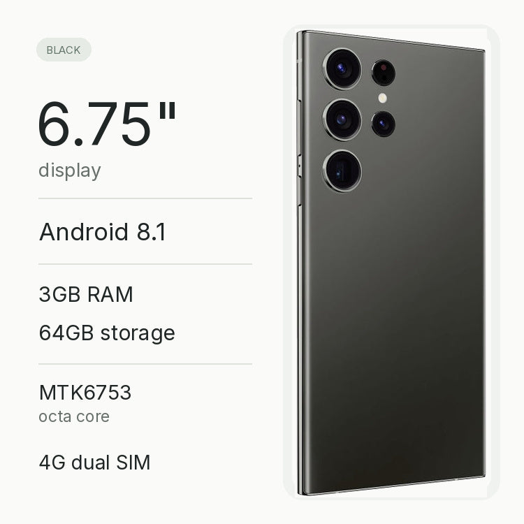 Generic 6.75-inch Android smartphone, Black - image 4