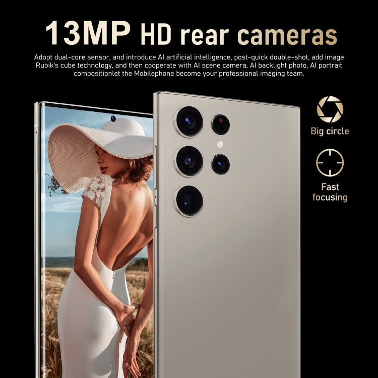 S24 Ultra / M106, 3GB+64GB, Face ID Identification, 6.75 inch Android 8.1 MTK6753 Octa Core, Network: 4G, Dual SIM (Grey)