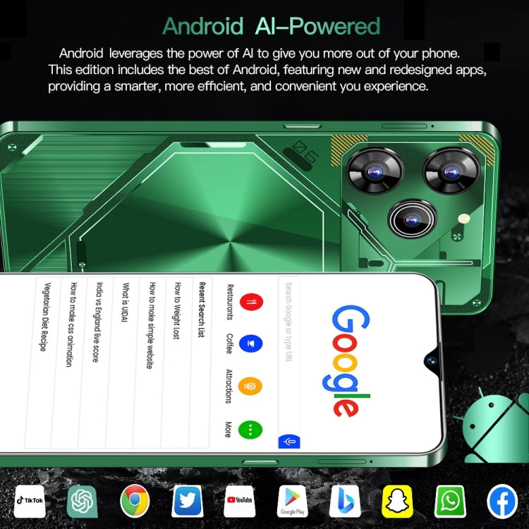 Pova 6 Pro / SDT39, 2GB+16GB, Face Identification, 6.28 inch Screen Android 6.0 SC7731 Quad Core, Network: 3G, Dual SIM (Green)