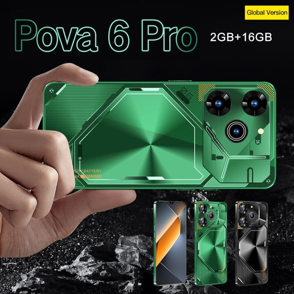 Pova 6 Pro / SDT39, 2GB+16GB, Face Identification, 6.28 inch Screen Android 6.0 SC7731 Quad Core, Network: 3G, Dual SIM (Green)