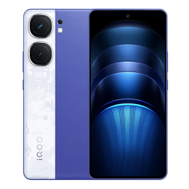 vivo iQOO Neo9S Pro+,  12GB+512GB, Face ID & Ultrasonic 3D Fingerprint Identification, 6.78 inch Android 14 OriginOS 4 Snapdragon 8 Gen 3 Octa Core 2.63GHz, OTG, NFC, Network: 5G, Support Google Play (Blue)