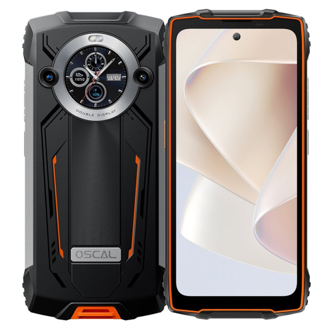 Blackview Oscal PILOT 2, 8GB+256GB, IP68/IP69K/MIL-STD-810H, 6.5 inch Android 14 MediaTek MT6789 Octa Core, Network: 4G, OTG, NFC (Orange)