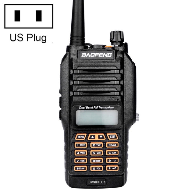 BaoFeng BF-UV9R Plus 10W Water-resistant Dual Band Radio Handheld Antenna Walkie Talkie, US Plug