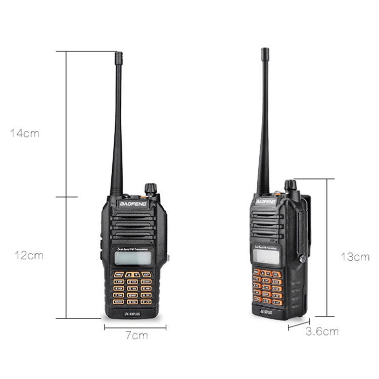 BaoFeng BF-UV9R Plus 10W Water-resistant Dual Band Radio Handheld Antenna Walkie Talkie, US Plug
