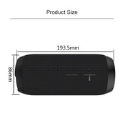 HOPESTAR P7 Mini Portable Rabbit Wireless Bluetooth Speaker, Built-in Mic, Support AUX / Hand Free Call / FM / TF(Black)