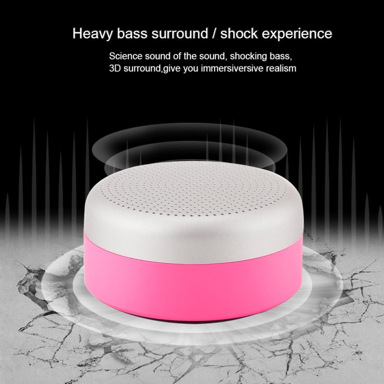 M227 Multifunctional Card Music Playback Bluetooth Speaker, Support Handfree Call & TF Card & AUX Audio Function(Magenta)