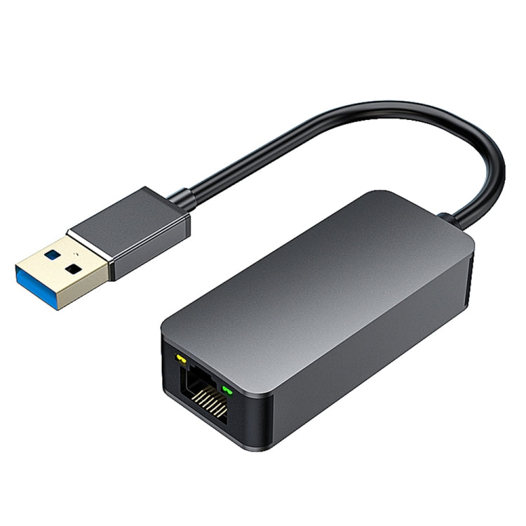 USB-A To 2500Mbps RJ45 Network Card Ethernet Adapter (Grey)