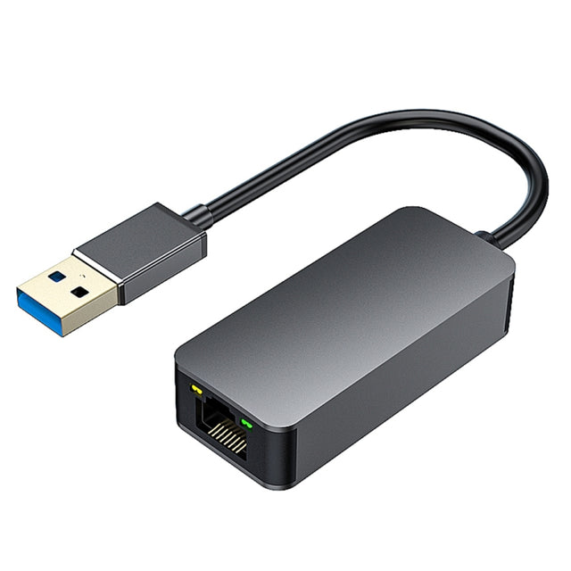 USB-A To 2500Mbps RJ45 Network Card Ethernet Adapter (Grey)