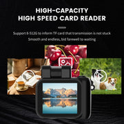 Y4000 Mini Camera 1080P HD Digital Camera with Screen Portable Retro Travel Vlog Student Small Camcorder (Black)