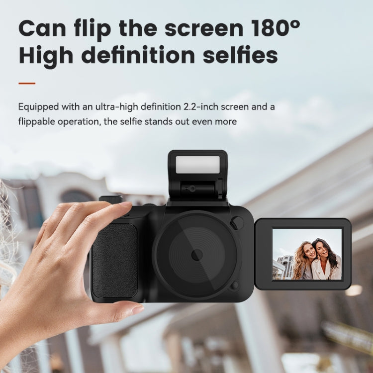 Y5000 4K Mini Digital Camera High Definition Selfies Student Digital Camera, (Black)