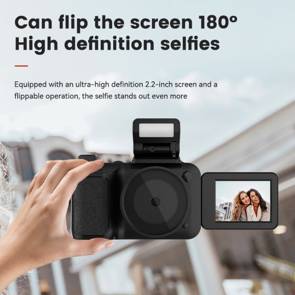 Y5000 4K Mini Digital Camera High Definition Selfies Student Digital Camera, (Black)
