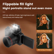 Y5000 4K Mini Digital Camera High Definition Selfies Student Digital Camera, (Black)