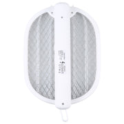 Multifunctional Rotating Folding Electric Mosquito Swatter (White)