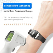 M20 Outdoor Ultrasonic Wave Mosquito Repellent Wristband with Clock & Body Temperature Test(White)
