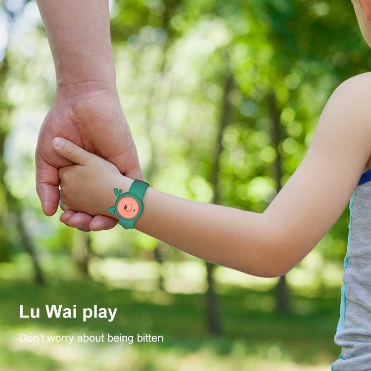 WT-M4 ABS+Silica Gel Children Mosquito Repellent Wristband (Pink)