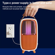 WT-M2 ABS+Leather Retro Mosquito Killer (Orange)