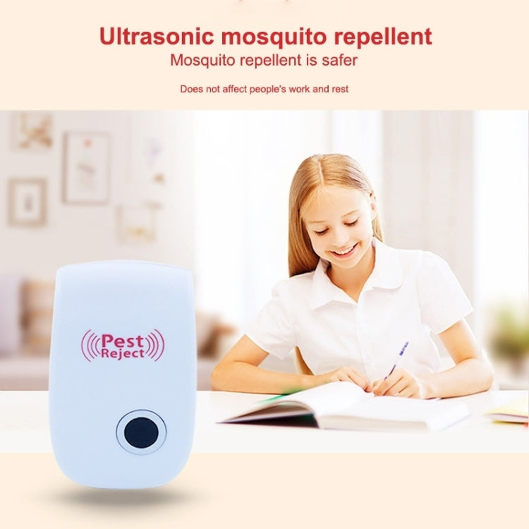 6pcs/Pack Ultrasonic Electronic Cockroach Mosquito Pest Reject Repeller, EU Plug