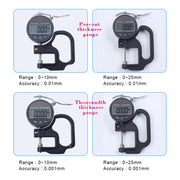 0-25mm Range 30mm Probe Digital Display Micrometer Thickness Gauge