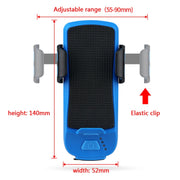Multifunction 4  in 1 Phone Holder Bicycle Bell Cycling Lamp Flashlight(Red)