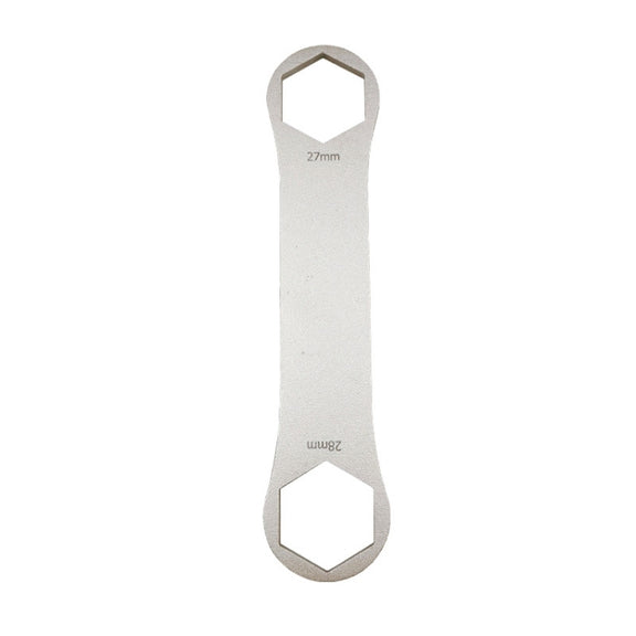 BIKERSAY BT050C Multifunctional Stainless Steel Bicycle Fork Wrench Double Head Spanner
