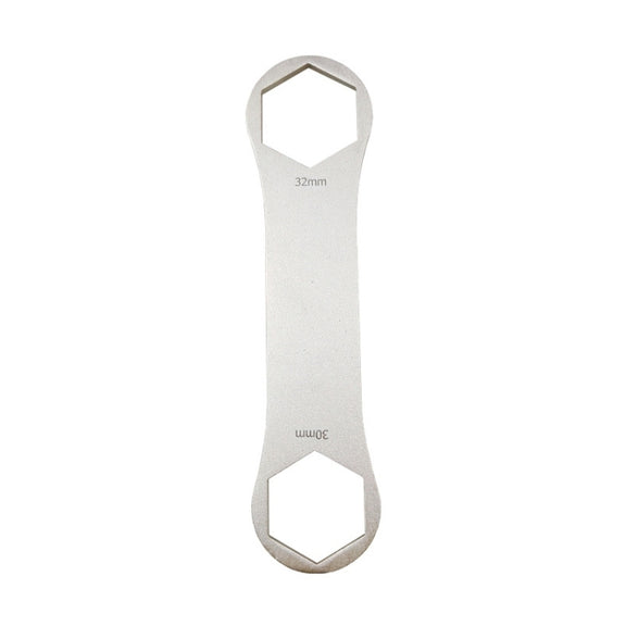 BIKERSAY BT050D Multifunctional Stainless Steel Bicycle Fork Wrench Double Head Spanner