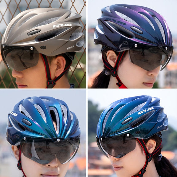 GUB K80 Plus Bike Helmet With Visor And Goggles(Fluorescent Green)