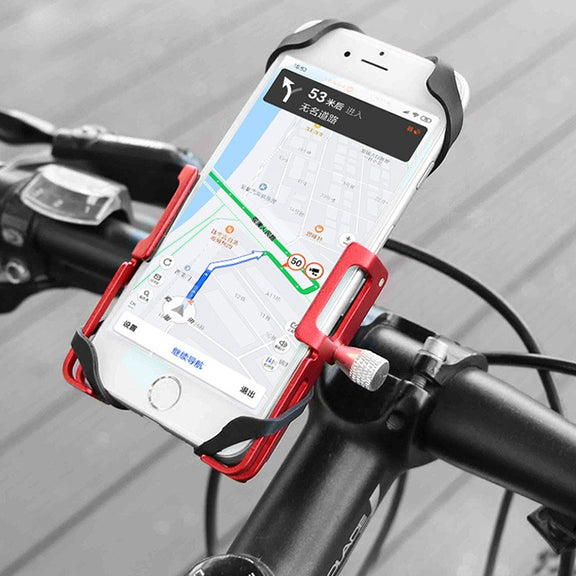 GUB P10 Aluminum Bike Phone Holder(Red)