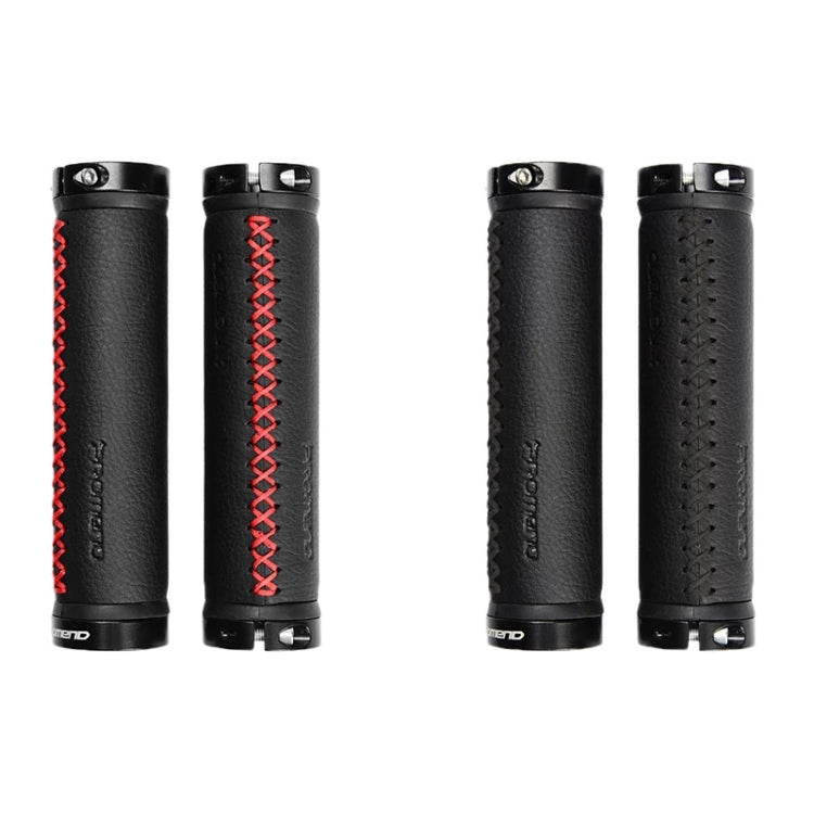 PROMEND GR-501 1 Pair Microfiber Leather Mountain Bicycle Grips Cover(Black Red)