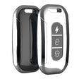 Electric Vehicle Key Electroplated TPU Case For AIMA C (Black) - Car Key Cases by PMC TechLife | Online Shopping South Africa | PMC TechLife | Buy Now Pay Later Mobicred