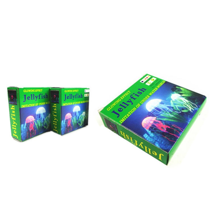 Aquarium Articles Decoration Silicone Simulation Fluorescent Sucker Jellyfish, Size: 5*17cm(Yellow)