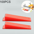 100 PCS Tile Floor Locator Insert Tile Leveler Wedge Leveling Machine for Plate Flattening System Aid Tool OG6480 - Clamps by PMC TechLife | Online Shopping South Africa | PMC TechLife