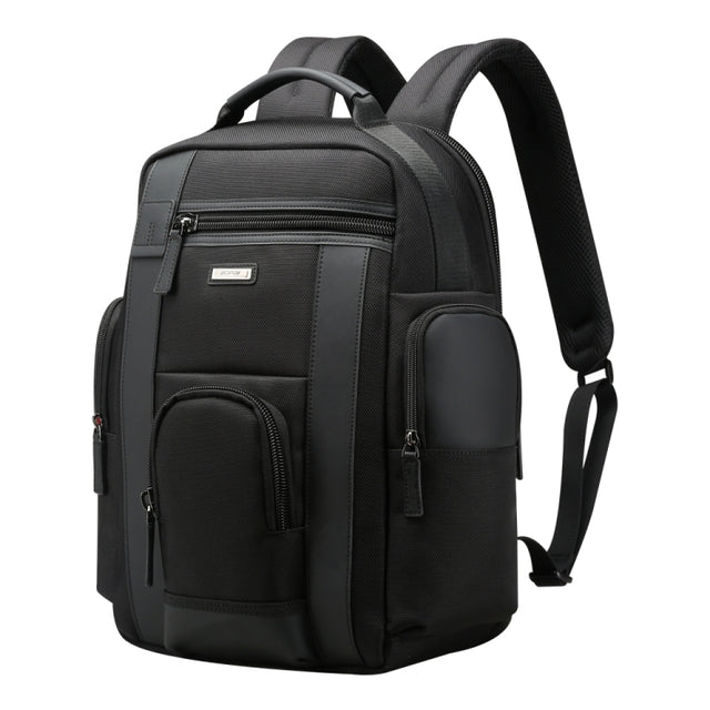 Bopai 851-008821 Outdoor Breathable Water-resistant Anti-theft Large Capacity Double Shoulder Bag,with USB Charging Port, Size: 36x17x41.5cm (Black)