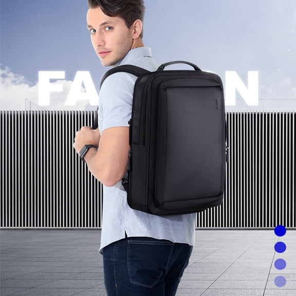 Bopai 751-006551 Large Capacity Business Casual Breathable Laptop Backpack with External USB Interface, Size: 30 x 12 x 44cm(Black)