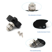 Single Heavy-Duty Terminal Studs Black  M10 Bus Bar for Car / RV / Boat