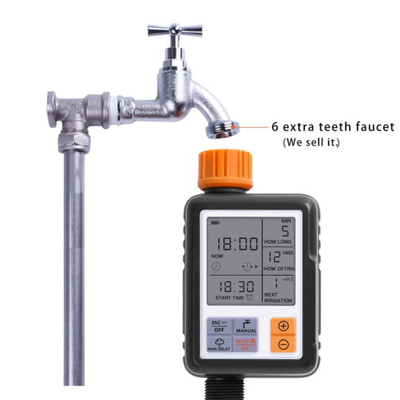 Universal LCD Screen Sprinkler Controller Outdoor Garden Solenoid Valve Timer Automatic Watering Device Irrigation Tool