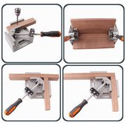 Aluminum Single Handle 90 Degree Right Angle Clamp Angle Clamp Woodworking Frame Clip Right Angle Folder Tool