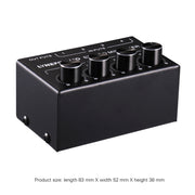 LINEPAUDIO B896 Four-channel Sassive Mixer (Black)