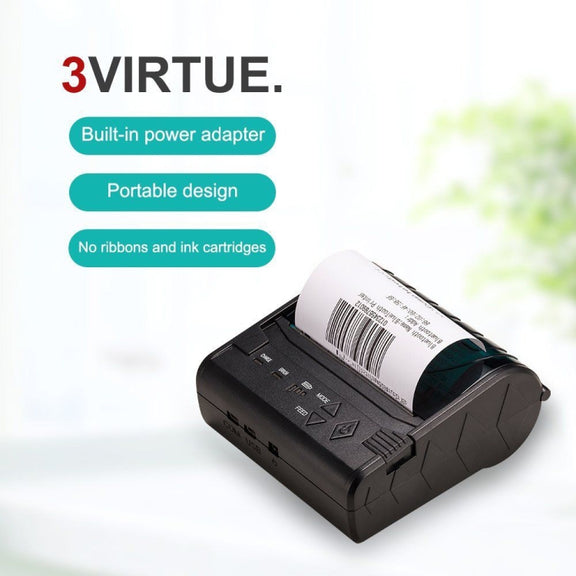 POS-8003 Portable Thermal Bluetooth Ticket Printer���Max Supported Thermal Paper Size���80x50mm