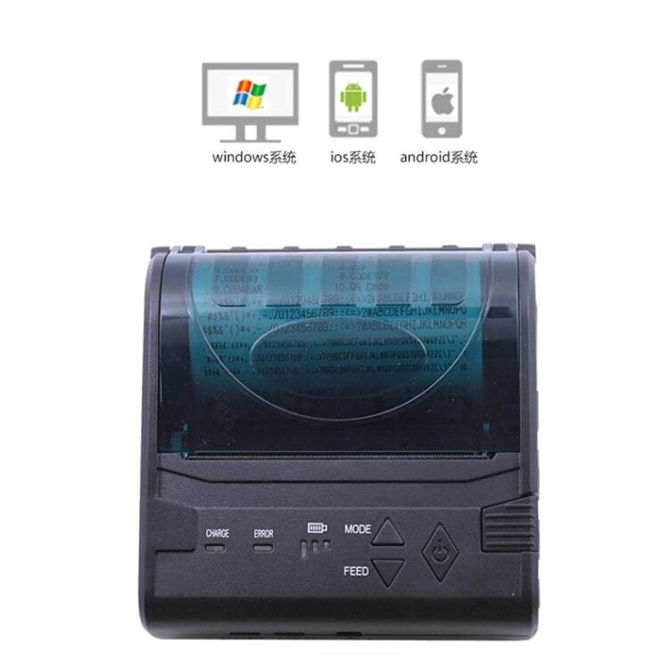 POS-8003 Portable Thermal Bluetooth Ticket Printer���Max Supported Thermal Paper Size���80x50mm