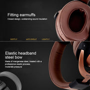 ISK MDH8500 Fully Enclosed Dynamic Stereo Monitor Wired Headset Noise Canceling Studio Headphone