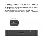 ORICO 2569S3 USB3.0 Micro-B External Hard Disk Box Storage Case for 9.5mm 2.5 inch SATA HDD / SSD(Silver)