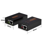VGA & Audio Extender 1920x1440 HD 100m Cat5e / 6-568B Network Cable Sender Receiver Adapter, US Plug