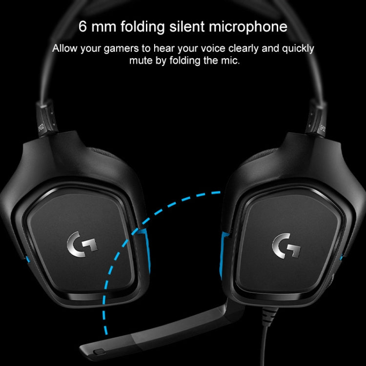 Logitech G431 Dolby 7.1 Surround Sound Stereo Folding Noise Reduction Competition Gaming Headset