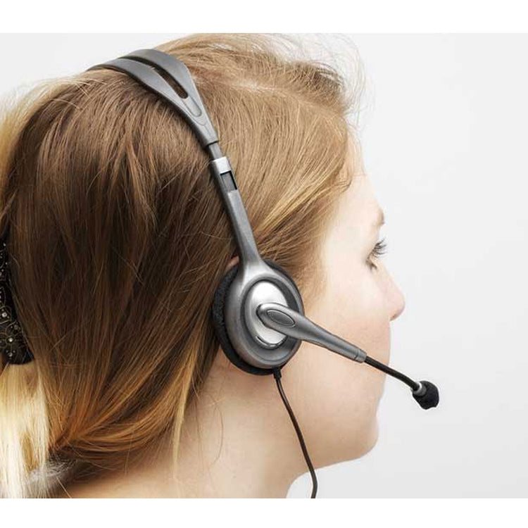 Logitech H110 Dual 3.5mm Audio Plugs Stereo Headset