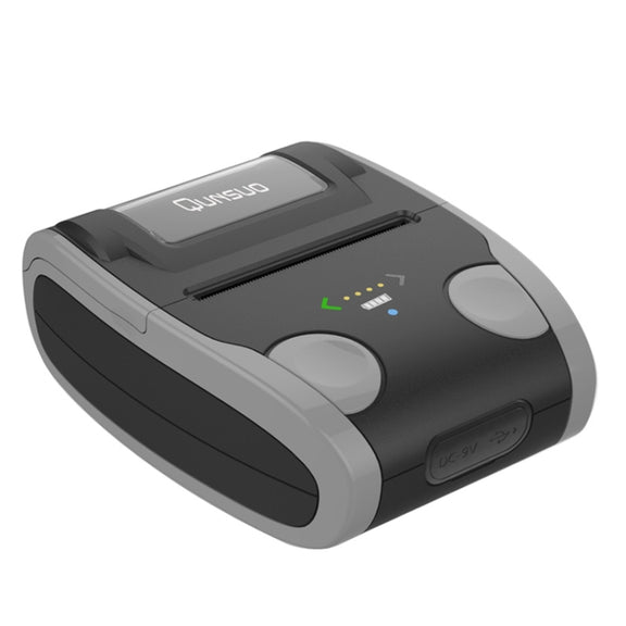 QS-5806 Portable 58mm Bluetooth POS Receipt Thermal Printer(Grey)
