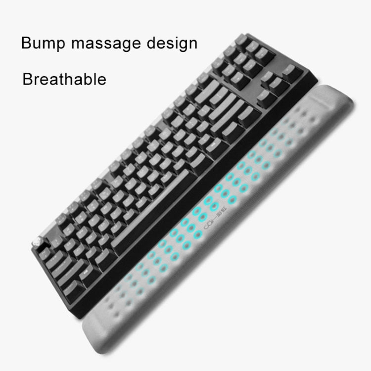 Mechanical Keyboard Wrist Rest Memory Foam Mouse Pad, Size : M (Black)